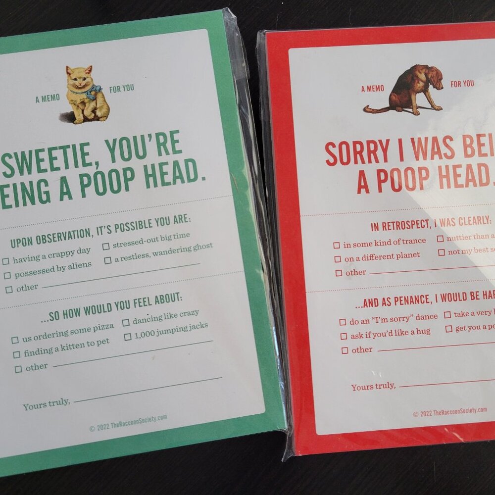 Apology pads